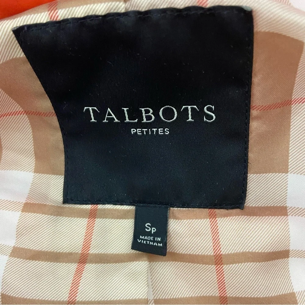 Talbots Orange Lightweight Jacket Puffer Packable Petite Women's Small Petite Sp - Picture 6 of 7